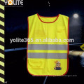 High Quality En1150 Lime Yellow/Rose Pink/Green Reflective Kids Vest with Customed Logo